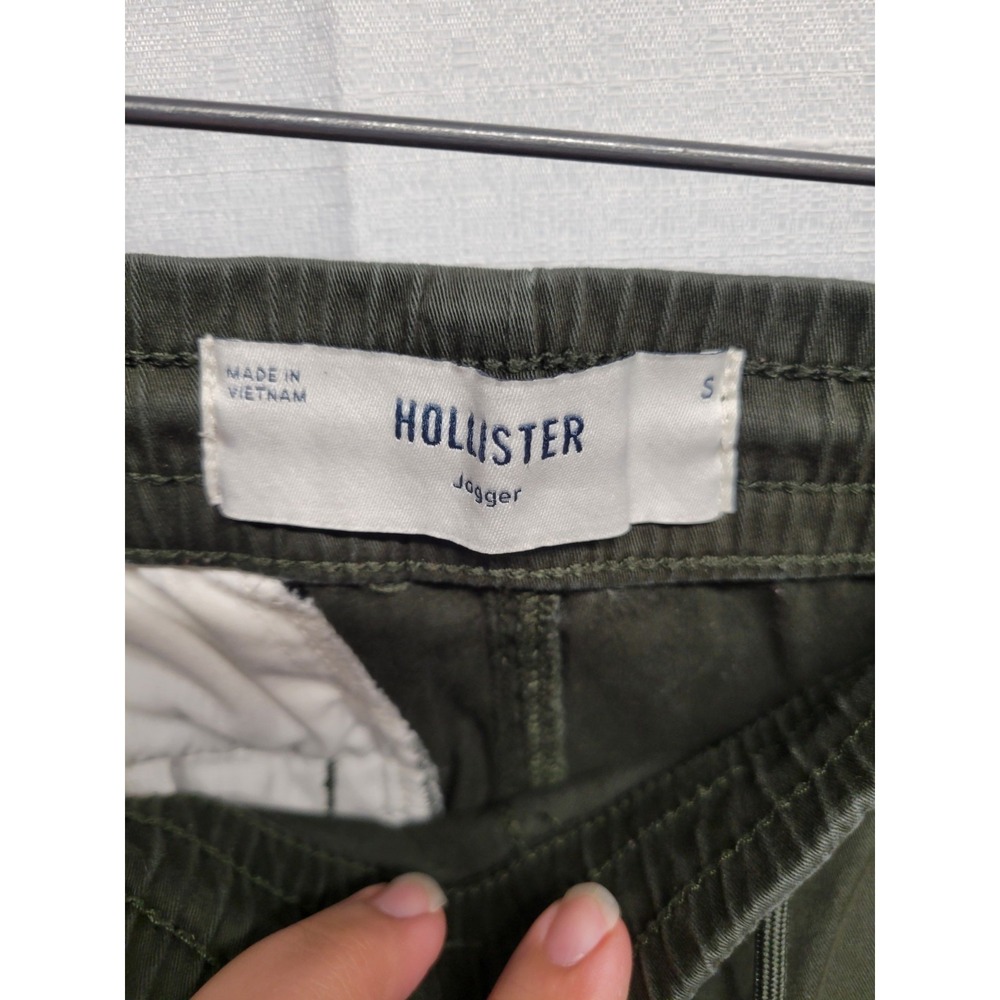 Hollister Womens Army Green Cargo Drawstring Joggers Small - Picture 3 of 8